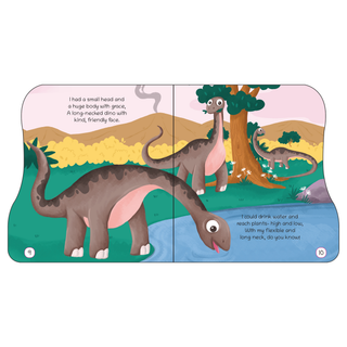 Lil Legends Dino Shaped Board Book for Kids | I am a Diplodocus | Illustrated Dinosaur Story Book | Early Learning Picture Book | Age 2-5 Years | Board Book | Durable Edition