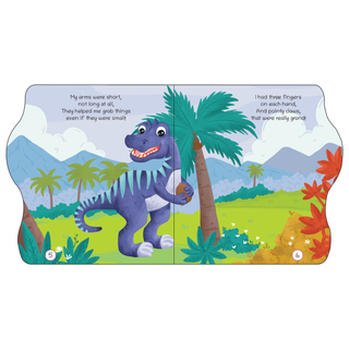 Lil Legends Dinosaur Shaped Board Books for Kids | Set of 4 Books | I am Spinosaurus, Carnotaurus, Allosaurus & Diplodocus | Durable Rhyming Books | Ages 2-5 Years | Board Book Set