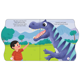 Lil Legends Dino Shaped Board Book for Kids | I am an Allosaurus | Illustrated Dinosaur Story Book | Early Learning Picture Book | Age 2-5 Years | Board Book | Durable Edition