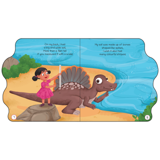 Lil Legends Dino Shaped Board Book for Kids | I am a Spinosaurus | Illustrated Dinosaur Story Book | Early Learning Picture Book | Age 2-5 Years | Board Book | Durable Edition