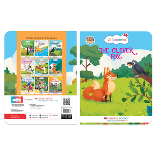 Lil Legends Moral Story Books for Kids Age 2+ Years - The Clever Fox | Short English Bedtime Stories with Colourful Illustrations | Picture Book for Early Readers