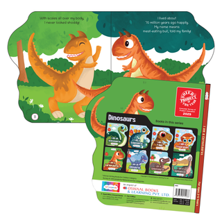 Lil Legends Dino Shaped Board Book for Kids | I am a Carnotaurus | Illustrated Dinosaur Story Book | Early Learning Picture Book | Age 2-5 Years | Board Book | Durable Edition