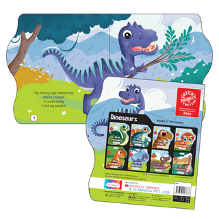Lil Legends Dino Shaped Board Book for Kids | I am an Allosaurus | Illustrated Dinosaur Story Book | Early Learning Picture Book | Age 2-5 Years | Board Book | Durable Edition