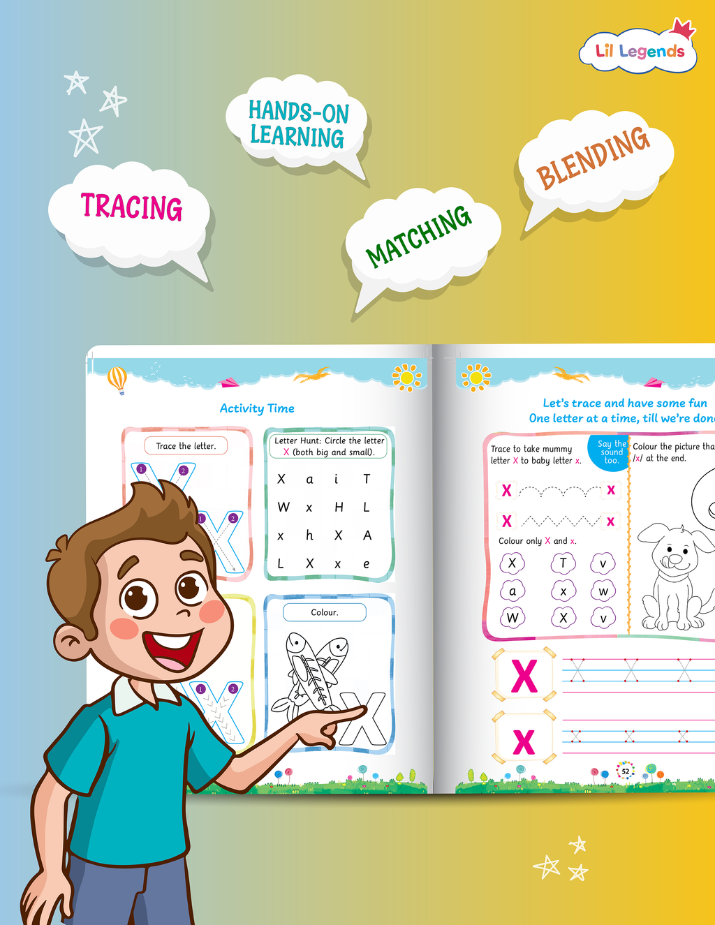 Lil Legends Level 1 Phonics & Sight Words (3-Book Set) for Ages 3–6 ...