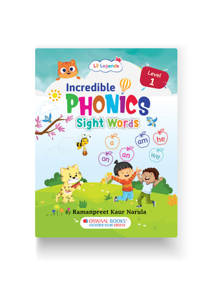 Incredible Phonics Sight Words Book - Level 1 (Ages 3–6) – Early Reading & Vocabulary Builder | by Lil Legends