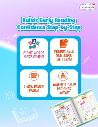 Incredible Phonics Sight Words Book - Level 1 (Ages 3–6) – Early Reading & Vocabulary Builder | by Lil Legends