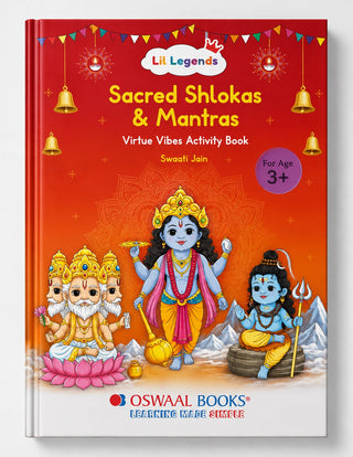 Lil Legends Sacred Shlokas & Mantras Activity Book for Kids Age 3+ Years - Virtue Vibes | Easy-to-Read Hindu Prayers & Chants with Meanings & Activities | Spiritual Learning Book for Children