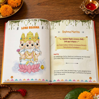 Lil Legends Sacred Shlokas & Mantras Activity Book for Kids Age 3+ Years - Virtue Vibes | Easy-to-Read Hindu Prayers & Chants with Meanings & Activities | Spiritual Learning Book for Children