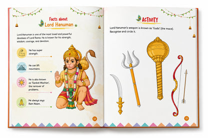 Lil Legends Sacred Shlokas & Mantras Activity Book for Kids Age 3+ Years - Virtue Vibes | Easy-to-Read Hindu Prayers & Chants with Meanings & Activities | Spiritual Learning Book for Children