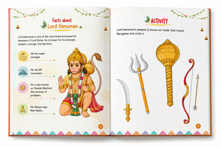 Lil Legends Sacred Shlokas & Mantras Activity Book for Kids Age 3+ Years - Virtue Vibes | Easy-to-Read Hindu Prayers & Chants with Meanings & Activities | Spiritual Learning Book for Children