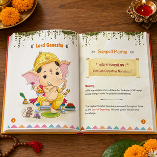 Lil Legends Sacred Shlokas & Mantras Activity Book for Kids Age 3+ Years - Virtue Vibes | Easy-to-Read Hindu Prayers & Chants with Meanings & Activities | Spiritual Learning Book for Children