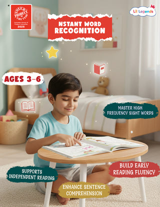 Lil Legends Incredible Phonics Sight Words Book Level 2 for Kids Age 4-6 Years | High Frequency Words & Reading Speed Practice | Workbook for UKG & Class 1 | Reading Fluency & Vocabulary