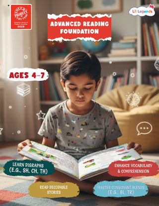 Lil Legends Incredible Phonics Level 3 Main Book for Kids Age 5-7 Years | Digraphs, Consonant Blends & Decodable Stories | Advanced Phonics Workbook for Class 1 Reading Fluency