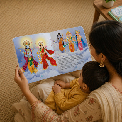 Lil Legends Indian Mythology Story Board Books Set of 10 for Kids Age 3+ Years - Tales of Lord Rama, Krishna, Hanuman, Ganesha, Shiva, Goddess Saraswati, Lakshmi, Buddha, Mahavir & Guru Nanak
