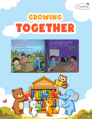 Lil Legends The Little Library Club Story Book for Kids | A Book of Financial Literacy | Money Awareness, Savings & Smart Habits | Illustrated Story Book | Ages 5+ Years