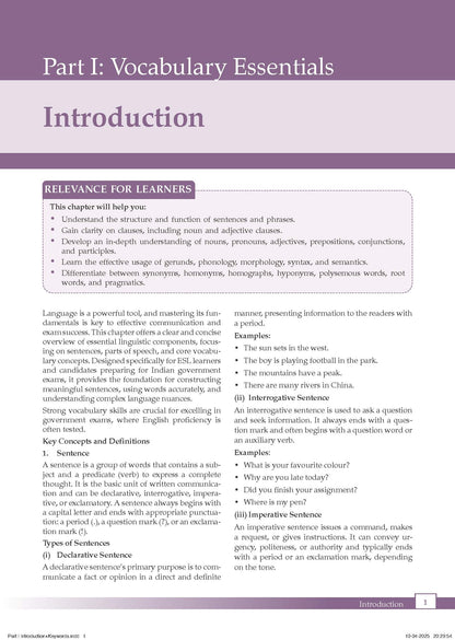 Oswaal Books and Learning Private Limited TRUE Paperback Vocabulary Builder for competitive Exams Useful for SSC, CGL, CHSL, BANK, CTET, DSSSB, CUET, NDA, Defence aspirants & more