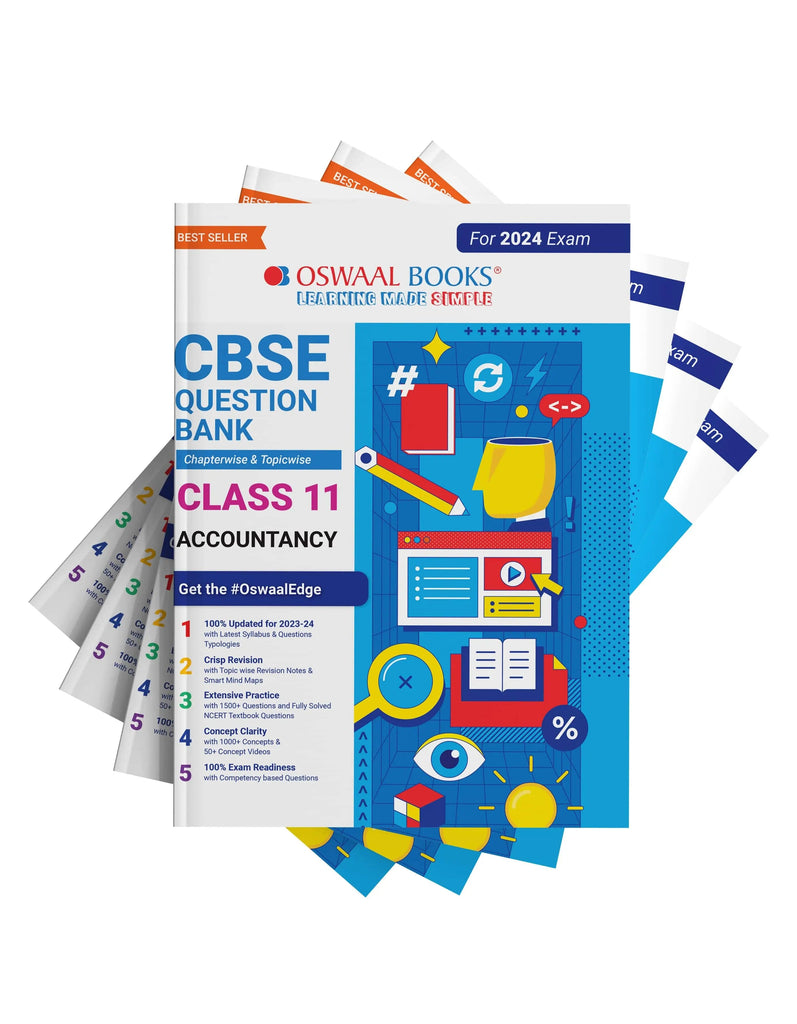 CBSE Accountancy, English Core, Business Studies & Economics Class 11 Question Bank (Set of 4 Books) (For 2024 Exam) 