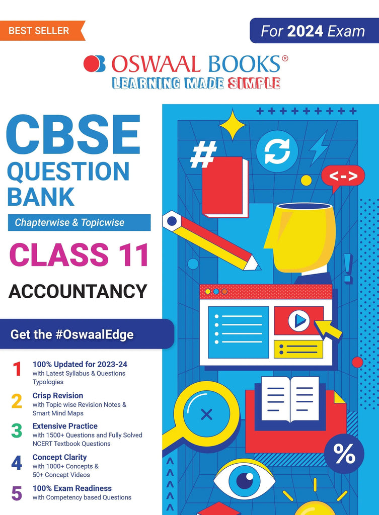 CBSE Chapterwise & Topicwise Question Bank Class 11 Accountancy Book (For 2023-24 Exam) 