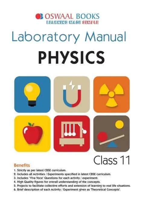 CBSE Laboratory Manual Class 11 Physics Book (For 2022 Exam) 