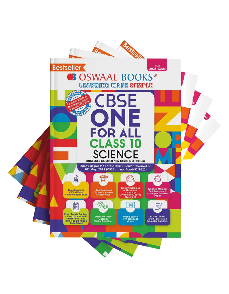 CBSE All in One Class 10 Maths Standard, Science, Social science and English Package | One for All Class 10 | For Board Exams 2022-2023