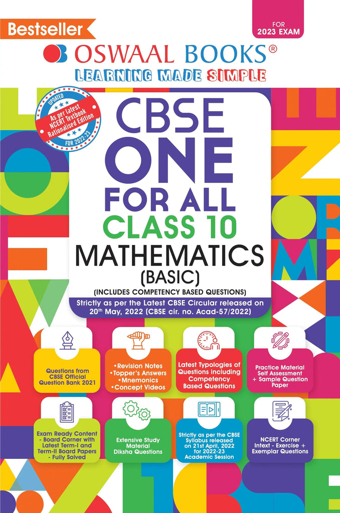 CBSE All in One Class 10 Mathematics basic Package | One for All Class 10 | For Board Exams 2022-2023