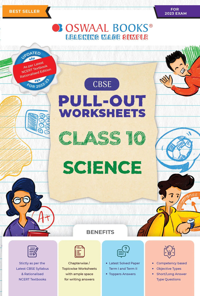 CBSE Pullout Worksheets Class 10 Science Book (For 2023 Exam) 