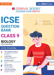 ICSE Question Bank Class 9 Biology Book (2024 Exam) 