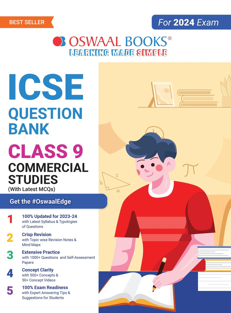 ICSE Question Bank Class 9 Commercial Studies Book (2024 Exam)