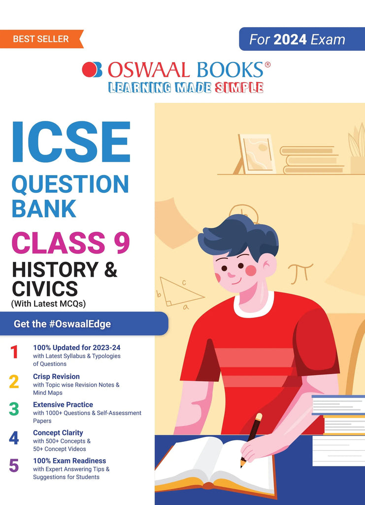 ICSE Question Bank Class 9 History and Civics Book (2024 Exam) 