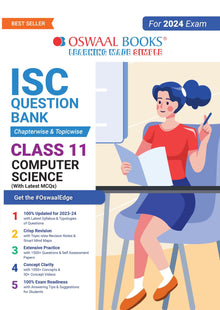 ISC Question Bank Class 11 Computer Science Book Chapterwise & Topicwise (2024 Exam) 