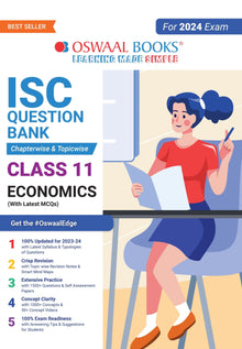 ISC Question Bank Class 11 Economics Book (2024 Exam) 