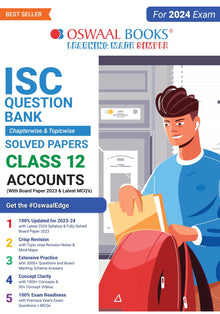 ISC Question Bank Class 12 Accounts Book (2024 Exam) 