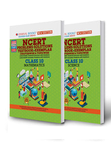 NCERT Problems Solutions Textbook-Exemplar Class 10 (2 Book Sets) Maths & Science (For Exam 2022)