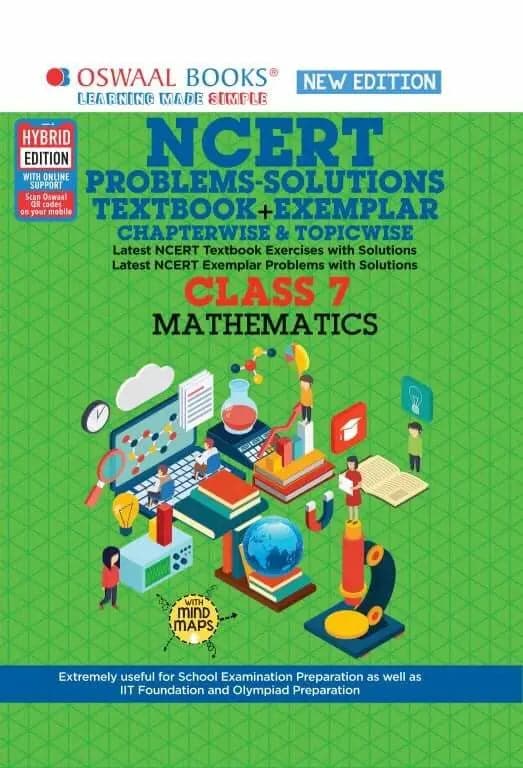 NCERT Textbook+Exemplar Class 7 Maths (For 2022 Exam) 