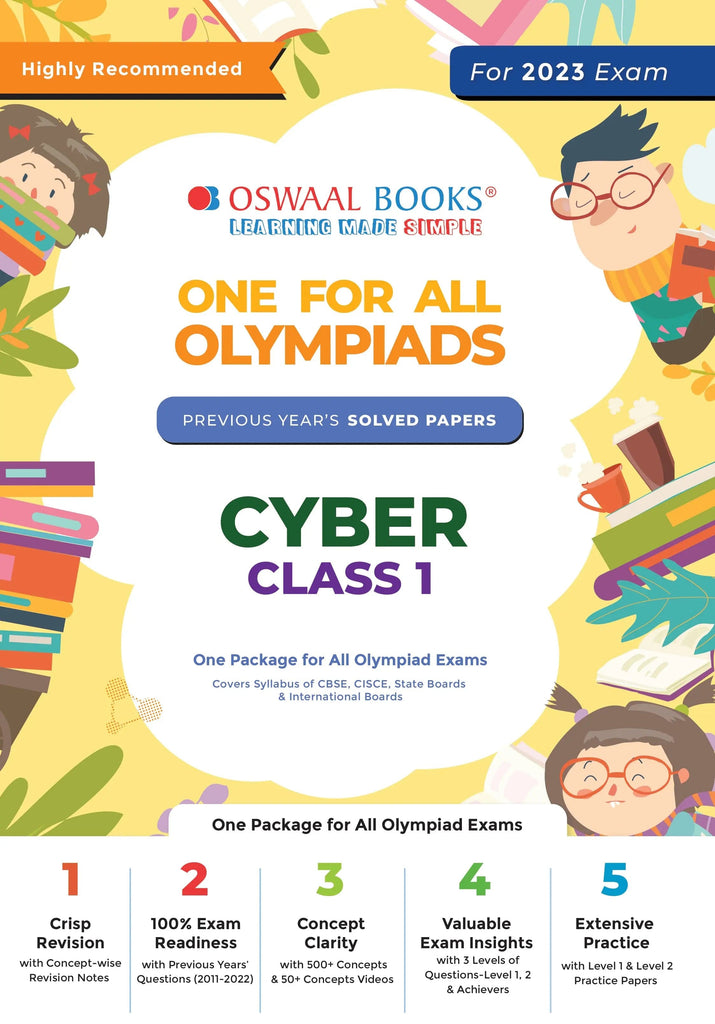 One For All Olympiad Previous Years Solved Papers, Class-1 Cyber Book (For 2023 Exam) Oswaal Books and Learning Private Limited