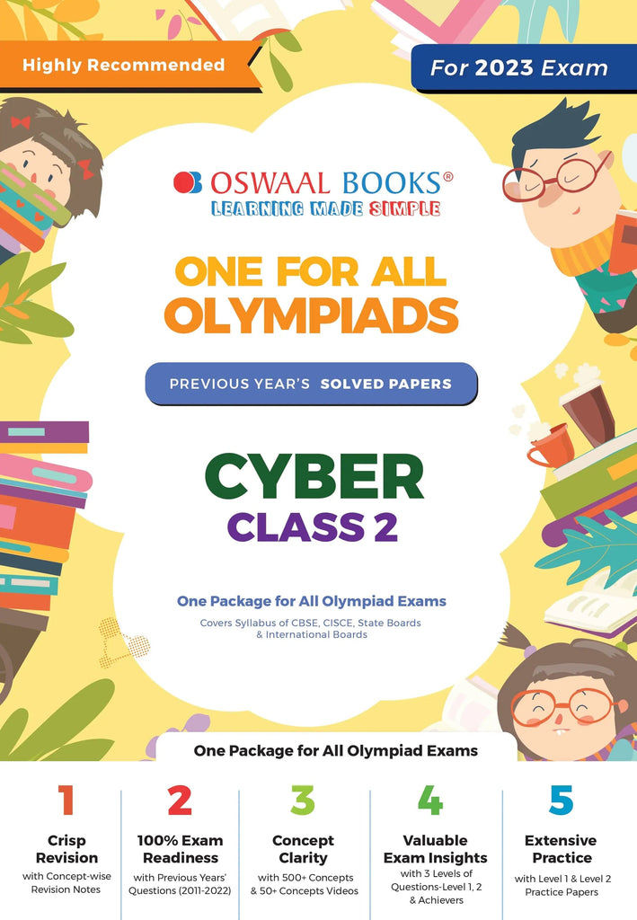 One For All Olympiad Previous Years Solved Papers, Class-2 Cyber Book (For 2023 Exam) Oswaal Books and Learning Private Limited