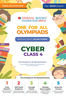 One For All Olympiad Previous Years Solved Papers, Class-4 Cyber Book (For 2023 Exam) Oswaal Books and Learning Private Limited