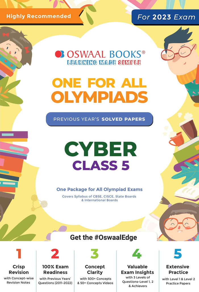 One For All Olympiad Previous Years Solved Papers, Class-5 Cyber Book (For 2023 Exam) Oswaal Books and Learning Private Limited