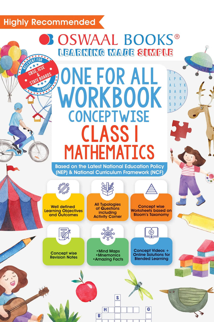 One For All Workbook, Class-1, Mathematics ( Latest ) 