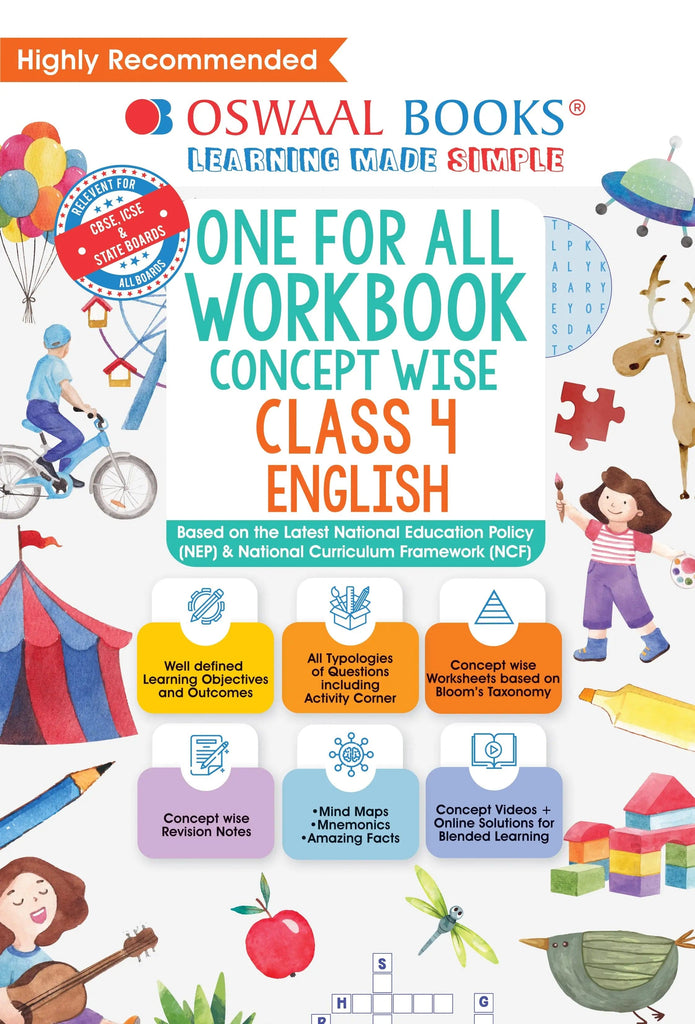 One For All Workbook, Class-4, English ( Latest )