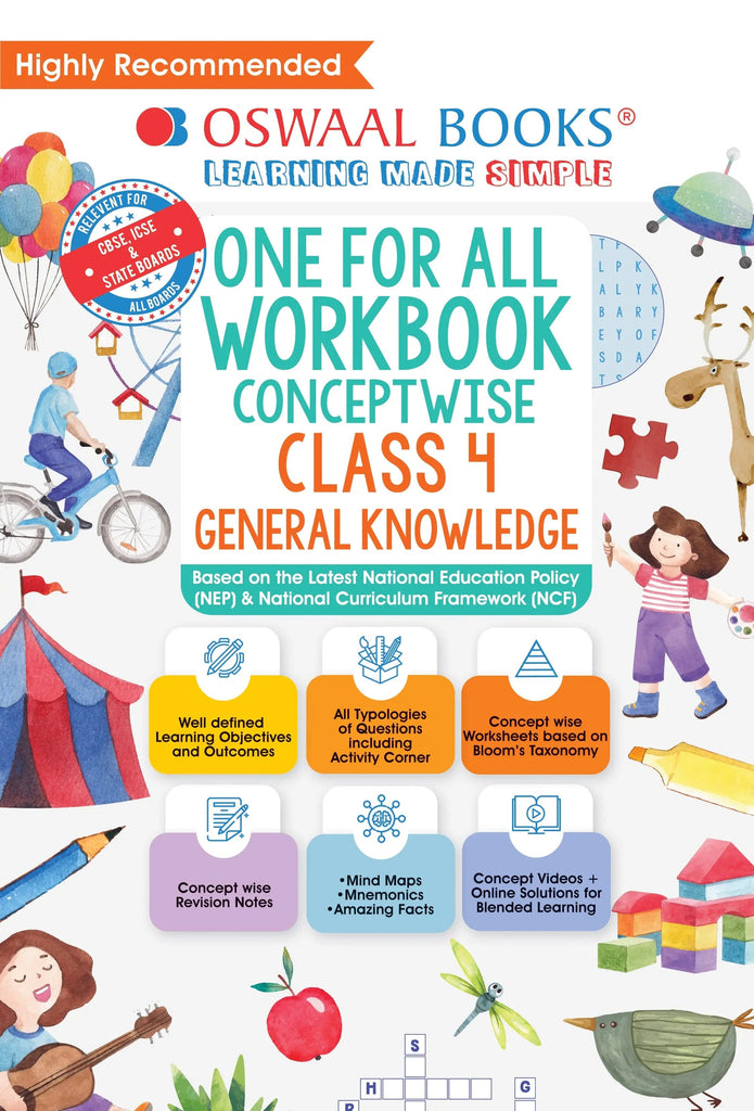 One For All Workbook, Class-4, General Knowledge ( Latest ) 