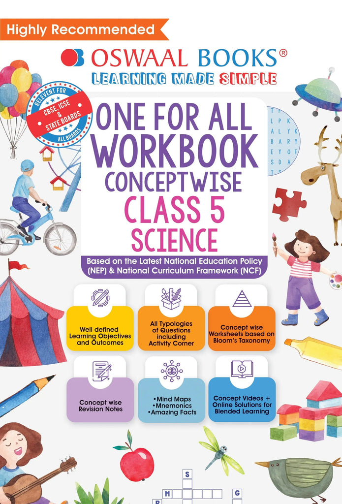 One For All Workbook, Class-5, Science ( Latest ) 