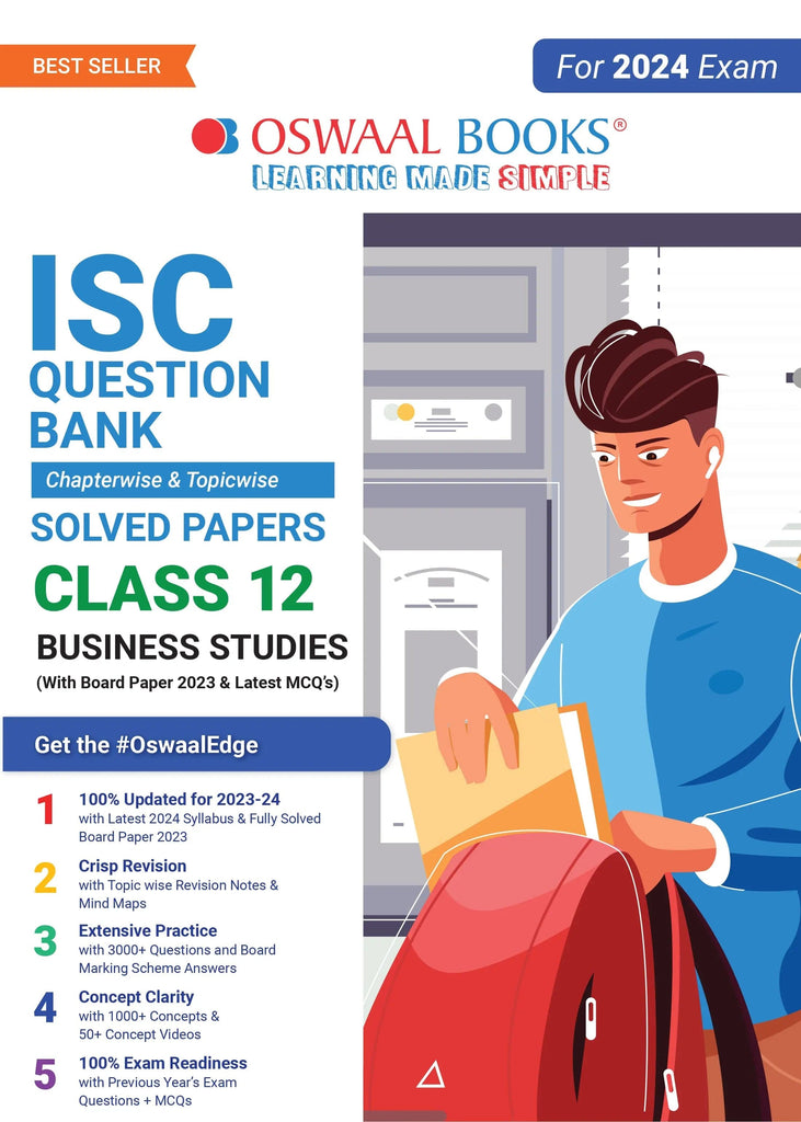 ISC Question Bank Class 12 Business Studies Book (For 2024 Exam)