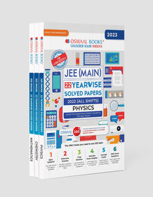 Oswaal JEE (Main) 22 Yearwise Solved Papers 2022 (All Shifts) Physics, Chemistry & Mathematics (Set of 3 Books) (For 2023 Exam) 