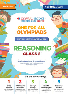 Oswaal One For All Olympiad Previous Years' Solved Papers, Class-2 Reasoning Book (For 2023 Exam) 